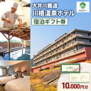 【ふるさと納税】大井川鐵道川根温泉ホテル ふるさと納税宿泊ギフト券 10,000円分 チケット ギフト券 宿泊 川根温泉 SL 島田市 静岡県