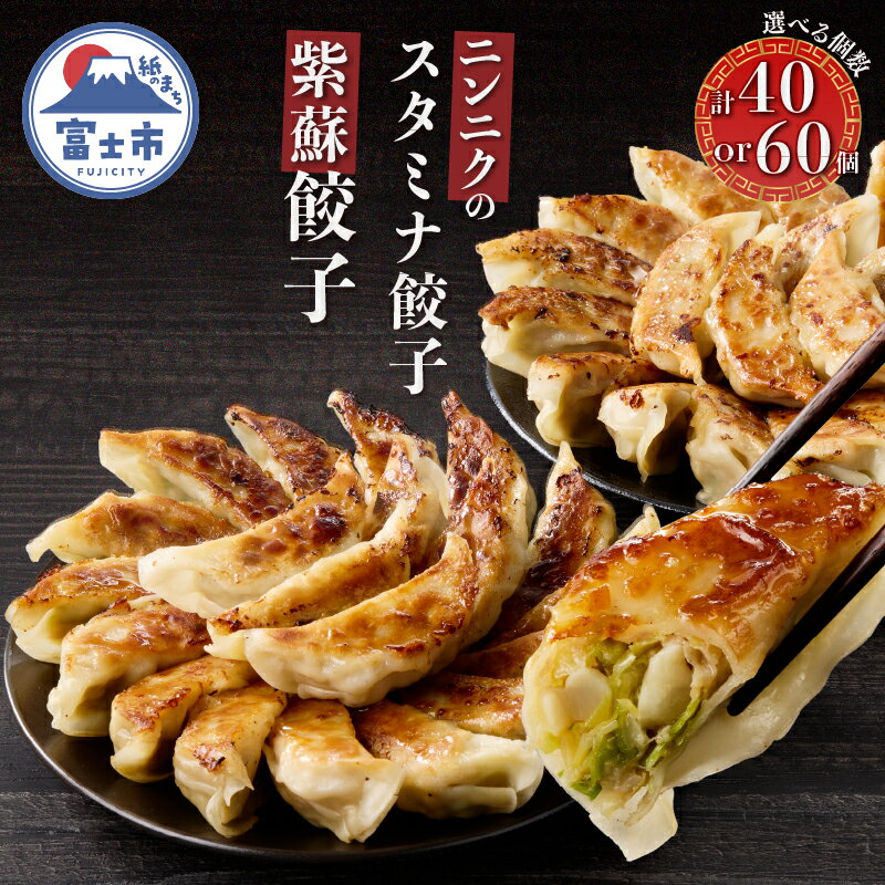 【ふるさと納税】 紫蘇餃子 スタミナ餃子 各20個(計40個)/各30個(計60個) セット ギョーザ しそ ニンニク おかず おつまみ 食べ比べ 特製 中華 ...