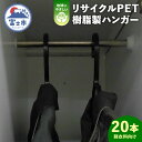 【ふるさと納税】リサイクルPET樹脂製 ハンガー 20本入り(1919)