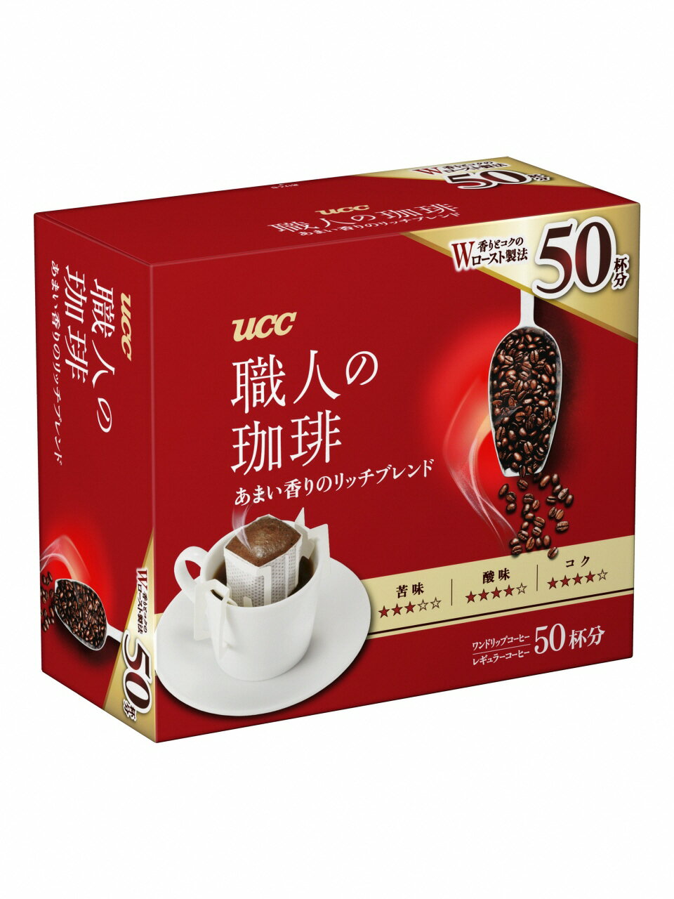 UCC 職人の珈琲 ドリップ あまい香りのリッチブレンド 50パック×6箱