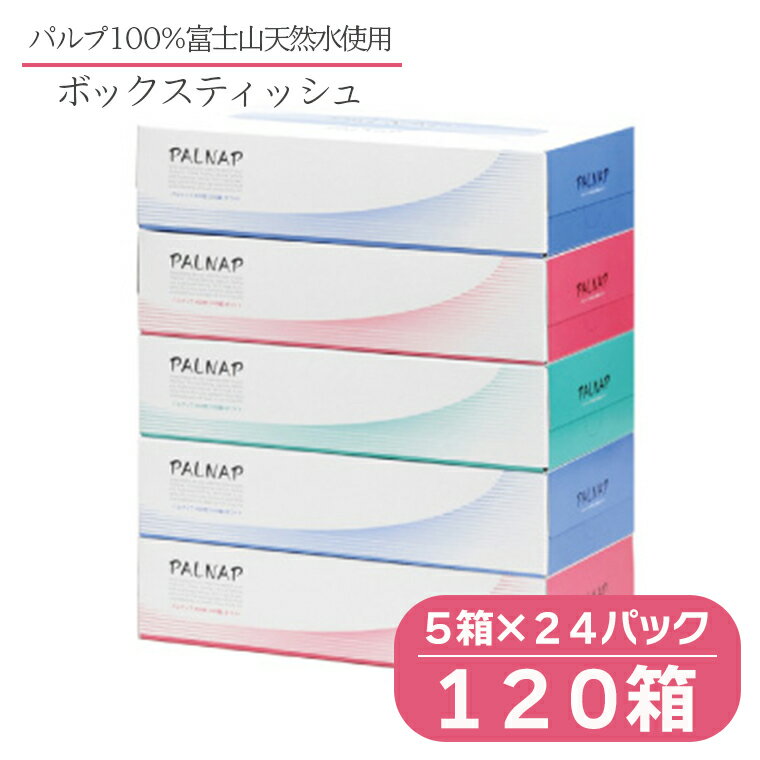 【ふるさと納税】ボックスティッシュ 「スリムパルナップ」 120箱 (5箱 × 24パック) (200組 400枚) パ...