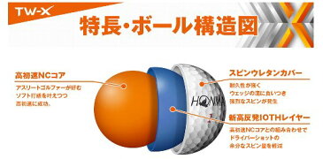 【ふるさと納税】しっぺいオリジナル　ゴルフボール（HONMA TW-X）