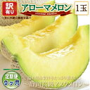 【ふるさと納税】【毎月定期便】【高級メロンの訳あり品】アローマメロン1玉 全9回【配送不可地域:離島・北海道・沖縄県】【4071931】