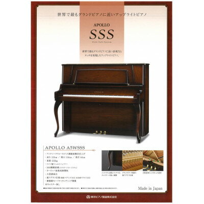 【ふるさと納税】APOLLOレギュラーシリーズピアノ　SSS【1464944】