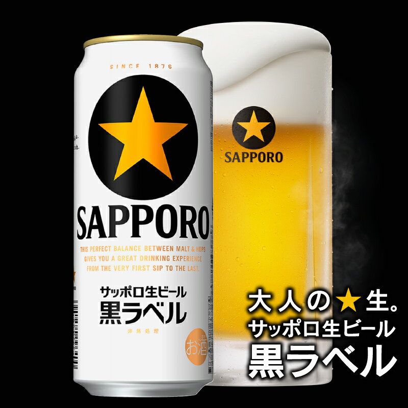 【ふるさと納税】 定期便 ビール サッポロ 黒ラベル サッポロビール 焼津 【定期便 12回】 黒ラベルビール 500ml×1箱(24缶) T0006-2012