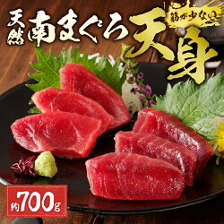 【ふるさと納税】 まぐろ 鮪 赤身 刺身 天然 南まぐろ 天身 約700g 魚 冷凍 焼津 a15-459 画像1