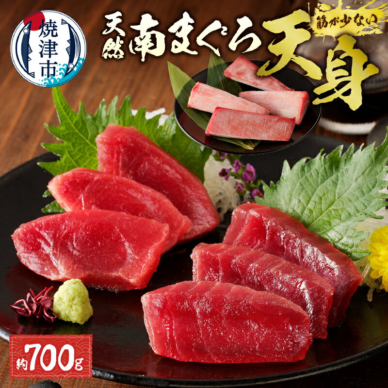 【ふるさと納税】 まぐろ 鮪 赤身 刺身 天然 南まぐろ 天身 約700g 魚 冷凍 焼津 a15-459のサムネイル