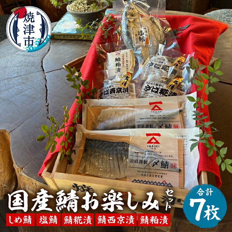 【ふるさと納税】 鯖 しめさば 塩鯖 糀漬 西京漬 粕漬 冷凍 おかず 焼津 「国産鯖お楽しみセット」 個包装 詰め合わせ 切り身 a13-102