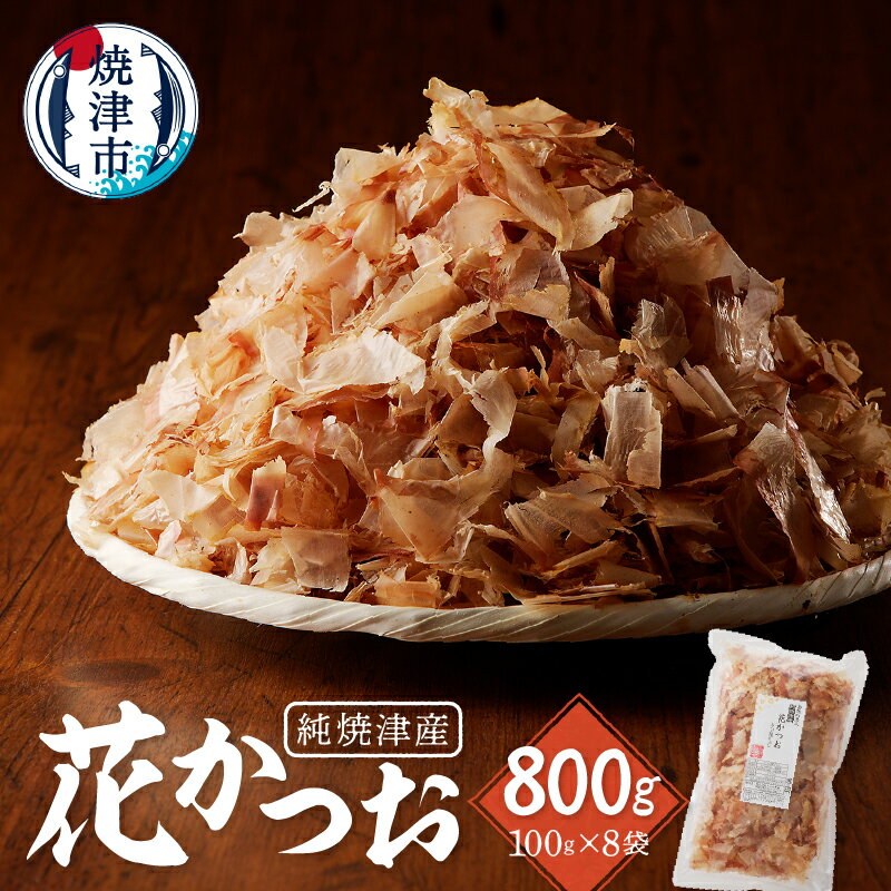 【ふるさと納税】 鰹節 削り節 だし 焼津産 花かつお 100g 8袋 a12-184