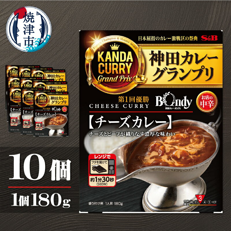 カレー チーズカレー 神田カレー グランプリ 欧風カレーボンディ 180g 10個 名店監修 レトルト 簡単 便利 時短 保存食 常備食 焼津
