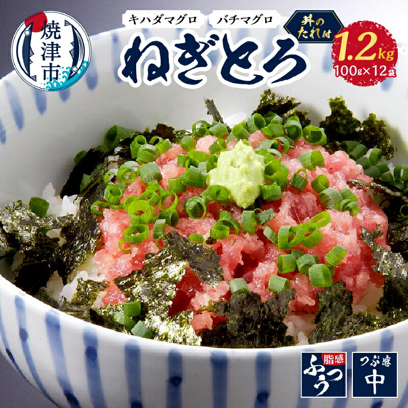 【ふるさと納税】 ネギトロ まぐろ 鮪 おたのしみ 約100g×12袋 丼のたれ セット 計1.2kg 魚 焼津 a16-040