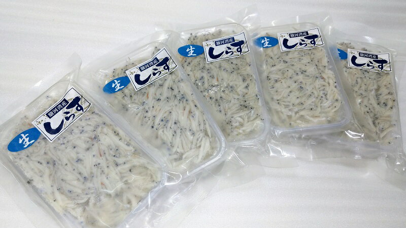 【ふるさと納税】 生しらす 100g×5パック 駿河湾 魚 天然 冷凍 焼津 a10-985