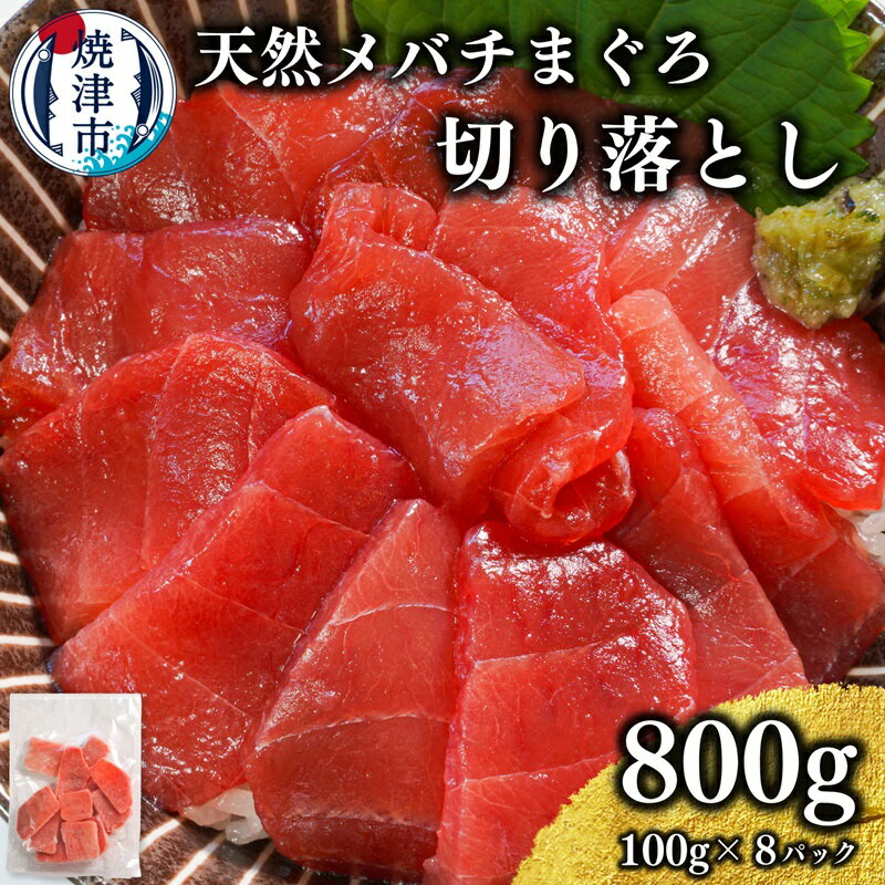【ふるさと納税】 まぐろ メバチマグロ 切り落とし 刺身 小分け 約100g×8パック 魚 冷凍 天然 焼津 a10-1037のサムネイル