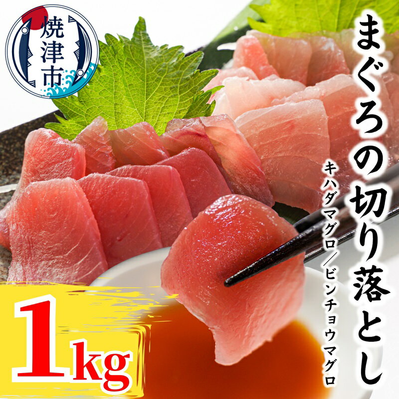  まぐろ 切り落とし キハダマグロ ビンチョウマグロ 天然鮪 小分け 計1kg 冷凍 魚 焼津 a10-924