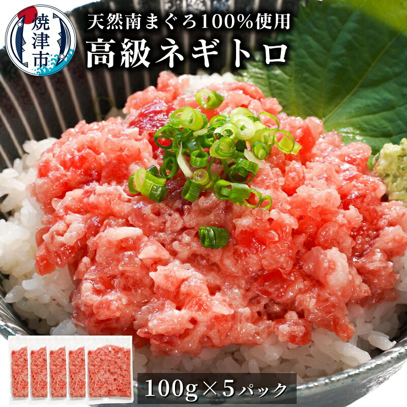 【ふるさと納税】 ネギトロ 天然 まぐろ 南まぐろ 魚 冷凍 焼津 約100g×5パック a15-573