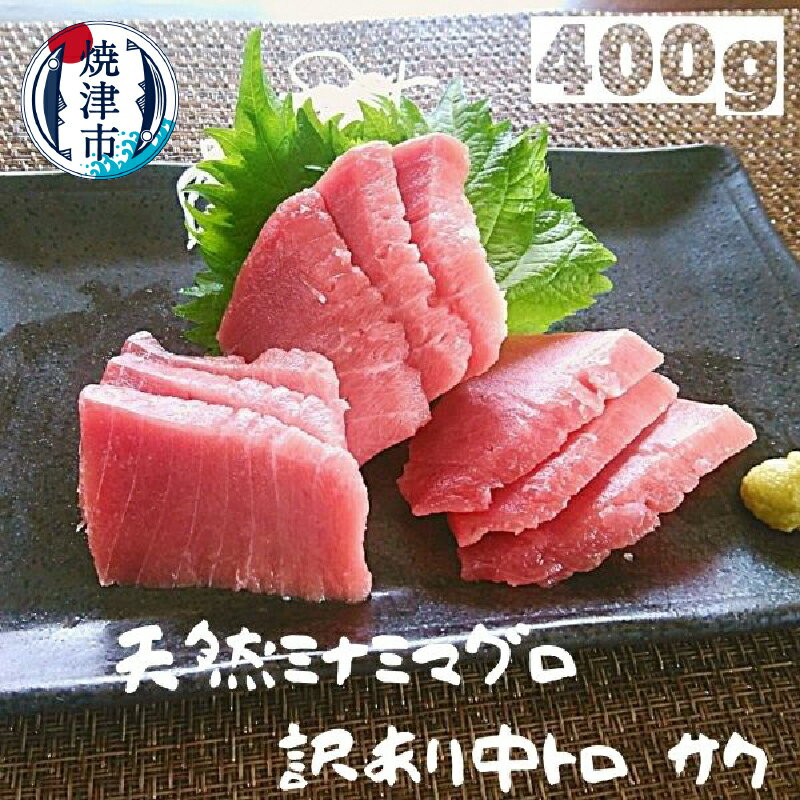 【ふるさと納税】 まぐろ 中トロ サク 刺身 海鮮丼 訳あり 天然 ミナミ 約400g 魚 焼津 a12-114