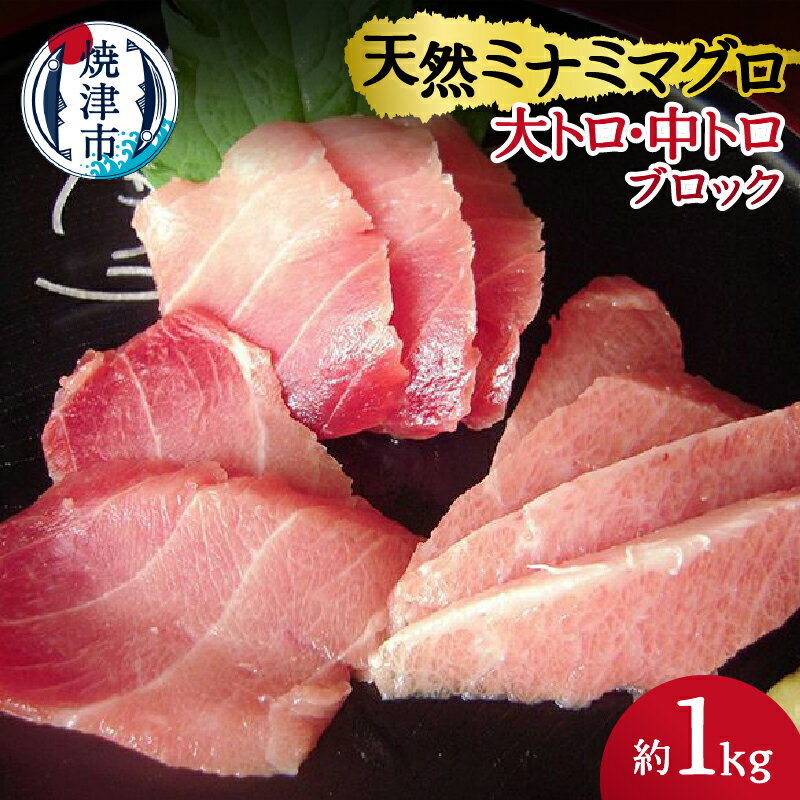 【ふるさと納税】 まぐろ 大トロ 中トロ 赤身 刺身 寿司 海鮮丼 天然 ミナミマグロ ブロック 約1kg 魚 焼津 a30-158