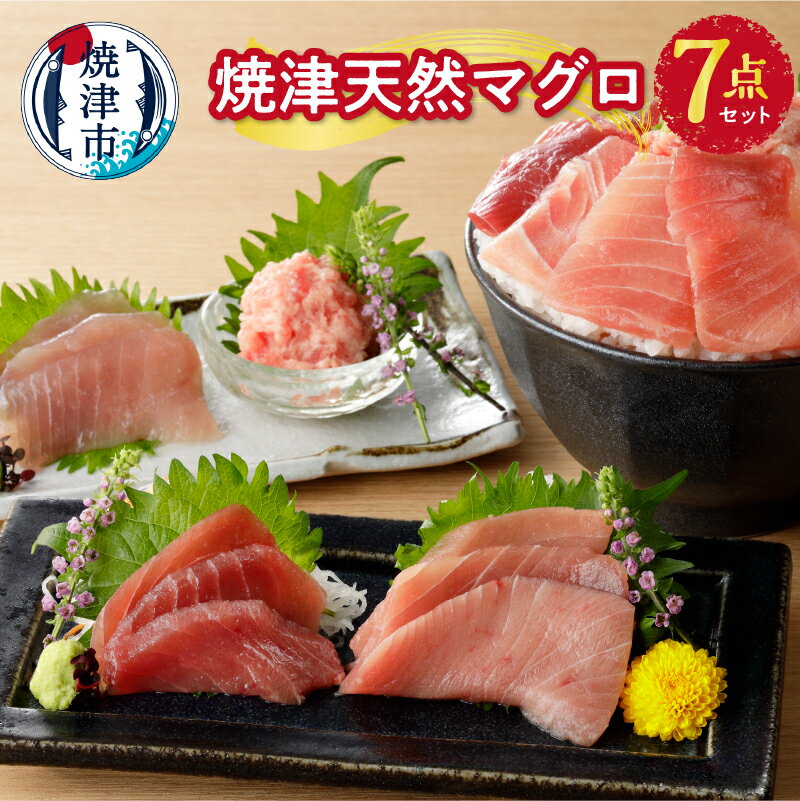 【ふるさと納税】 まぐろ 南まぐろ 赤身 中トロ トロビンチョウ ハラ身 ばちまぐろ たたき まぐろたたき 天然 4種類 7点 セット 魚 焼津 a10-589のサムネイル