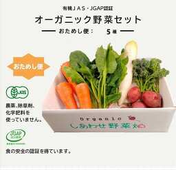 【ふるさと納税】オーガニック 野菜「 おためしセット」 1回便 【 有機JAS認証取得 有機野菜 SDGs 有機JAS認証 JGAP認証 取得 野菜セット 有機野菜セット しあわせ野菜畑 】