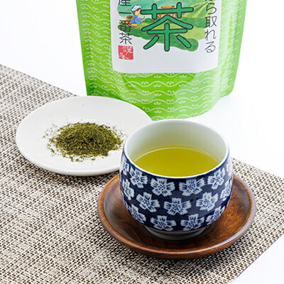 【ふるさと納税】新芽の粉茶(深蒸し掛川茶)一番茶の新芽から摘み取られる香りの良い粉茶 200g×5袋 計1kg_ お茶 粉茶 緑茶 粉 一番茶 深蒸し 掛川茶 日本茶 200g×5袋 静岡県産 静岡県 掛川市 ギフト プレゼント 送料無料 【配送不可地域：離島・沖縄県】【1661953】