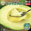 【ふるさと納税】【毎月定期便】クラウンメロン(白等級) 特大玉 1玉 全3回【配送不可地域:離島・北海道・沖縄県】【4012657】