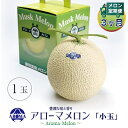 【ふるさと納税】【毎月定期便】アローマメロン(小玉) 1玉 全3回【配送不可地域:離島・北海道・沖縄県】【4013007】