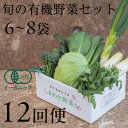 【ふるさと納税】【毎月定期便】しあわせ野菜畑の有機野菜 Sセット (安心の有機JAS認証 オーガニック野菜)全12回【配送不可地域:離島・北海道・沖縄県・四国・...