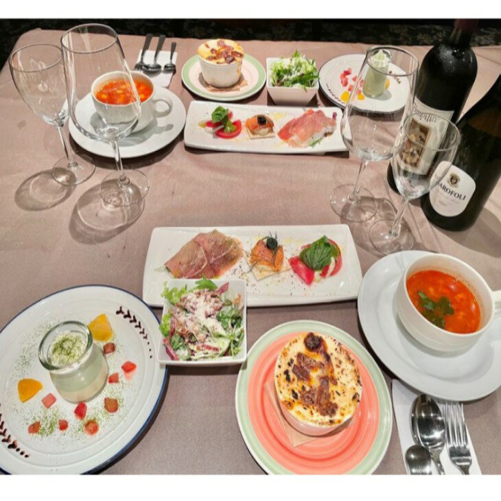 【ふるさと納税】 掛川城を眺めながら イタリアン 『 ゆったり掛川牛ラザニアコース　ペア 食事券 』ペーザロ（ お食事券 ペア コース料理 記念日 掛川城 ）のサムネイル