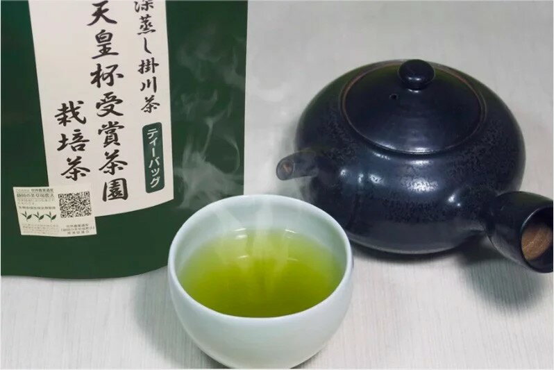 【ふるさと納税】天皇杯受賞茶園栽培茶深蒸し掛川茶ティーバッグ（5g×10個）×10袋〔お茶・緑茶・煎茶・ティーバッグ・静岡・掛川茶〕