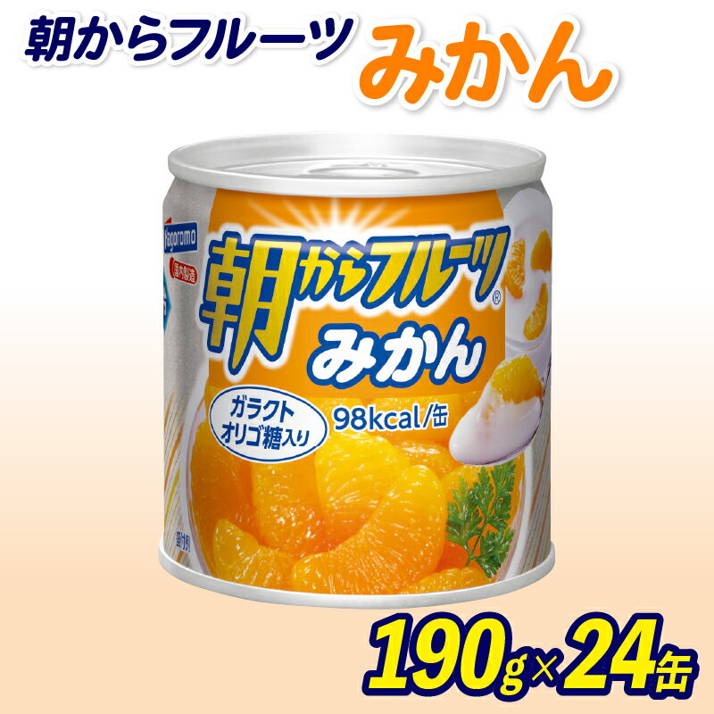 フルーツ 缶詰 みかん 24缶 セット 朝からフルーツ はごろもフーズ 果物 蜜柑 柑橘 オレンジ くだもの 缶詰め 非常食 常備 防災 デザート スイーツ 保存食 備蓄 静岡県 藤枝市