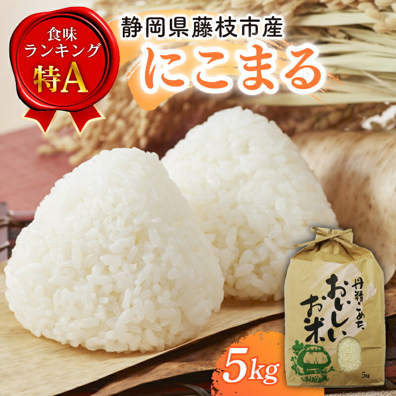 米 5kg 新米 にこまる 令和7年度産 食味ランキング特A品種 もっちり 大粒 静岡県 藤枝市産 静岡のお米 精米 白米 ご飯 ごはん 産地直送 静岡県 藤枝市