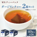 【ふるさと納税】 ダージリンティー ティーバッグ 40袋×2箱 / 三井農林 / WN ( ホワイトノーブル 紅茶 ) / ダージリン / 紅茶 / 果実香 / 渋い / お茶 / 茶 / 静岡県 / 藤枝市