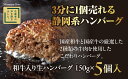 【ふるさと納税】 ハンバーグ 和牛 国産 150g × 5個入り 静鉄ストア 自家製 家庭用 小分け 冷凍 肉 牛肉 国産和牛 ひき肉 しずてつストア 人気 おすすめ 静岡県 藤枝市 楽天ふるさと納税 ふるさと納税おすすめ 食品 お肉 10000円 1万円