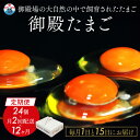【ふるさと納税】【定期便12ヵ月】《毎月1日と15日にお届け》御殿たまご 赤たまご 24個入×月2回(破損保障含む) もみがら入 | 卵 タマゴ 玉子 たまごか...