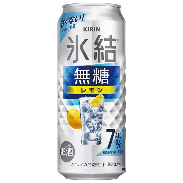 キリン 氷結 無糖 レモンAlc.7% 500ml 1ケース(24本)[チューハイ 缶チューハイ 酎ハイ お酒]