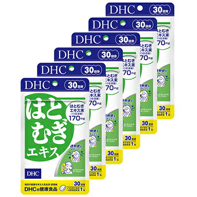 20位! 口コミ数「4件」評価「4」サプリ DHC はとむぎエキス 30日分×6個 セット サプリメント ハトムギ ビタミン 健康 美容 はとむぎ はと麦 ハト麦 ハトムギエキ･･･ 