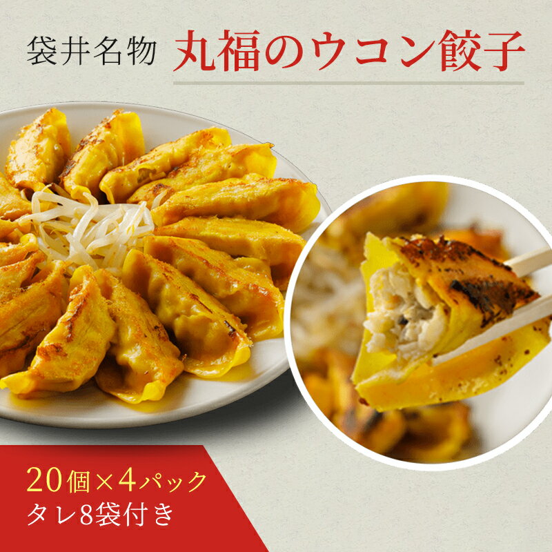 12位! 口コミ数「0件」評価「0」丸福餃子　ウコン餃子4パックセット　【 夕飯 晩御飯 惣菜 つまみ おかず お酒のお供 冷凍餃子 冷凍 冷凍惣菜 】