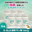 【ふるさと納税】5-ALA起源アミノ酸(R)50mg 6個セット 健康食品 サプリメント アミノ酸 健康 美容 天然アミノ酸 栄養補給食品 袋井市 静岡県