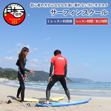 【ふるさと納税】 健康 ダイエット スクール レッスン スポーツ 海 伊豆 サーフィン 【1レッスン利用券】