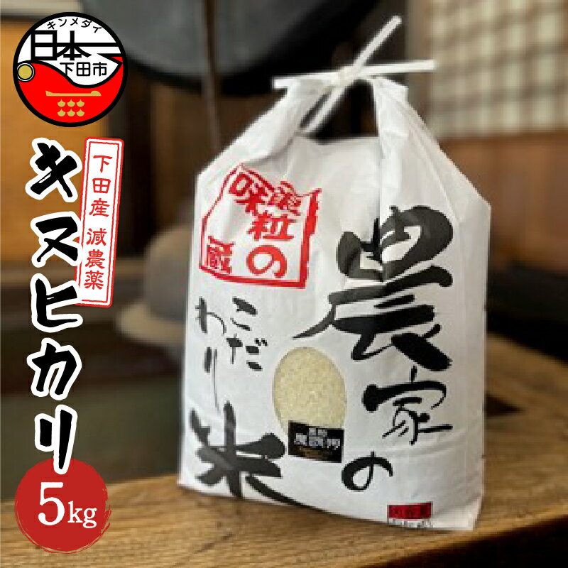 1位! 口コミ数「0件」評価「0」 お米 5kg 下田産 キヌヒカリ 令和5年度産 【地酒と地場産品の店 豆州庵】