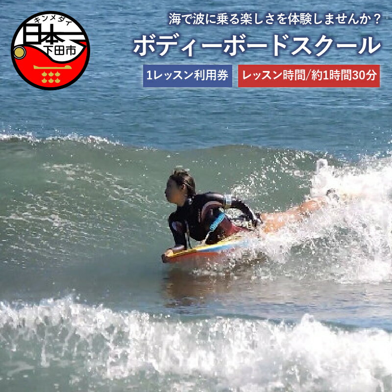 【ふるさと納税】 健康 ダイエット スクール レッスン スポーツ 海 伊豆 ボディボード 【1レッスン利用券】