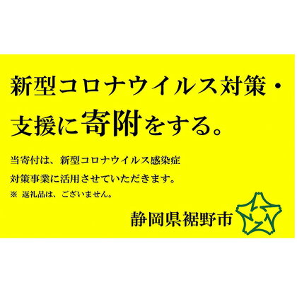 新型コロナウイルス対策・支援に寄附をする（3万円）　【自治体自治体にお任せ】