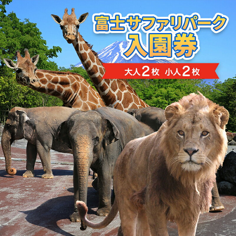 【ふるさと納税】富士サファリパーク 入園券 【大人2枚、小人2枚】 サファリパーク 動物園 動物 餌やり えさやり ふれあい 子供 こども 家族 お出かけ スポット 裾野市 裾野のサムネイル