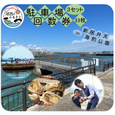 【ふるさと納税】新居弁天海釣公園★駐車場回数券 3セット(33枚綴)【1450320】