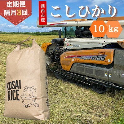 【ふるさと納税】【2ヵ月毎定期便】静岡県湖西市産　こしひかり10kg全3回【4089026】