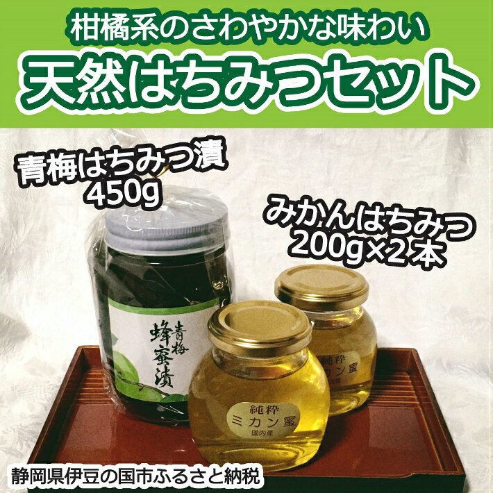 4位! 口コミ数「0件」評価「0」富田養蜂園 天然はちみつセット ／ 国産 ハチミツ 蜂蜜 青梅 みかん 送料無料 静岡県 200823-01