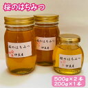 富田養蜂園 桜のはちみつ（500g×2本、200g×1本） ／ 送料無料 静岡県 200910-01