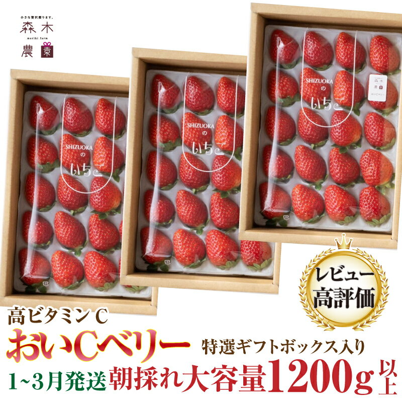 【ふるさと納税】 060-15　ビタミンC含有量No.1☆完熟[おいCベリー]400g×3P 　合計1200g以上　※ゆりかごパックでお届け【常温発送】のサムネイル