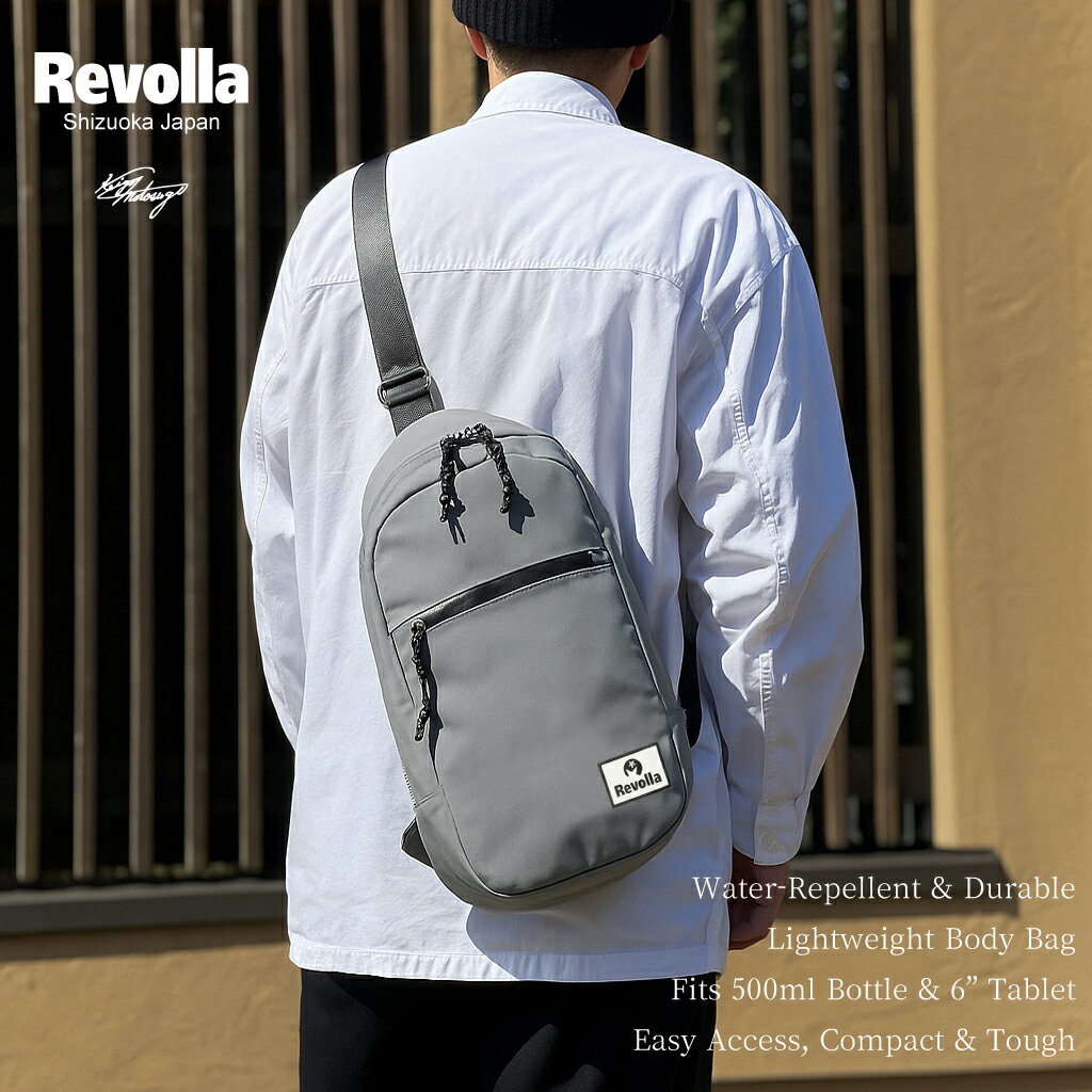 バッグ カバン ボディバッグ 撥水 アウトドア ファッション おしゃれ 選べる カラー REVOLLA メンズ レディース ユニセックス 軽量 コンパクト 斜めがけ ショルダー 防水 旅行 通勤 通学 ウエストポーチ 牧之原市 静岡県