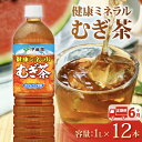 【ふるさと納税】 【定期便6か月】健康ミネラル むぎ茶 1L × 12本 6回 お届け カフェインゼロ 防災備蓄 茶 ペットボトル 飲料 伊藤園 防災 お茶